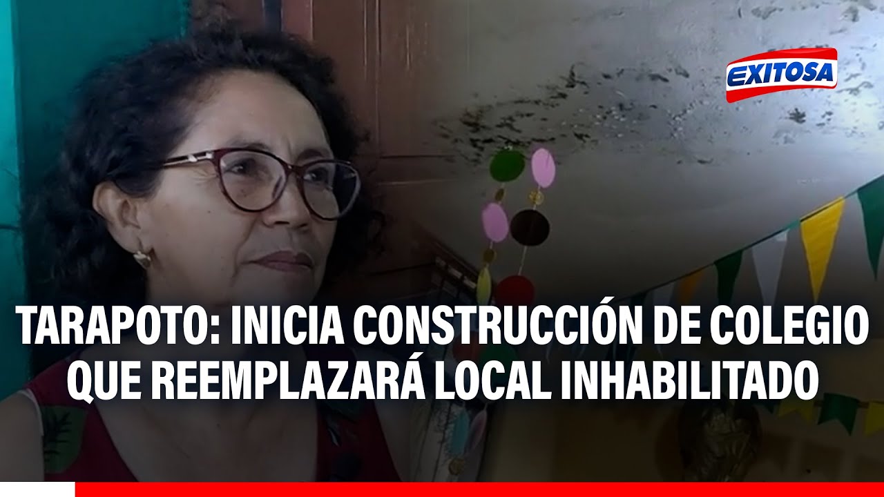 🔴🔵 Tarapoto: inicia construcción de nuevo colegio tras ocho años de local inhabilitado