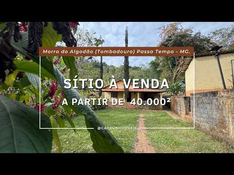 Sítio com Nascente, Poço de Peixes e 4 Hectares à Venda em Passa Tempo/MG