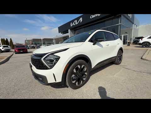 2024 Kia Sportage in White for sale at Clarington Kia in Bowmanville, ON