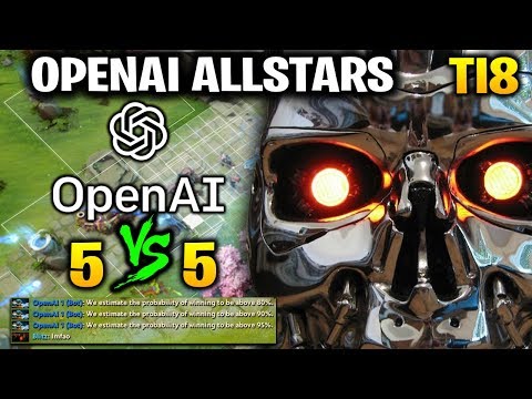 OpenAI FIVE vs TEAM HUMAN - MATCH 1 2018 - OpenAI Five Benchmark TI8