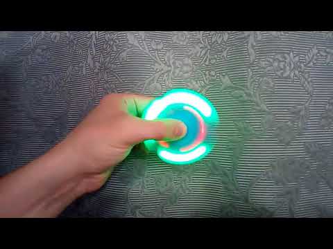Bluetooth спиннер с колонкой и Led подсветкой