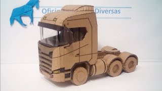 How to make a cardboard Scania