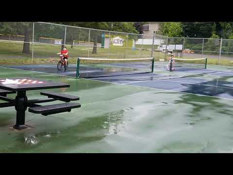 Henry and Judy, riding at Clark Park, Lynn, Ma