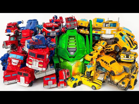 Ultimate TRANSFORMERS Robot Car Toys Transform: Last Prime OPTIMUS, BUMBLEBEE vs Devastator Animated