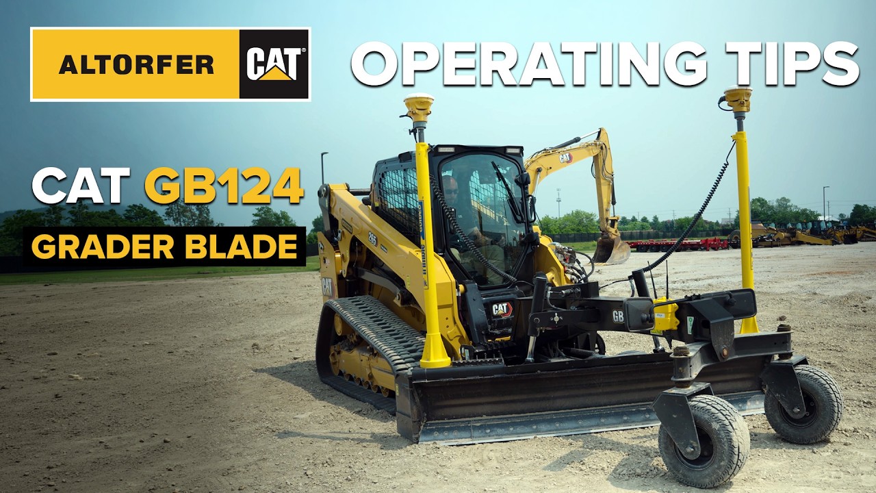 How to Operate a Cat GB124 Grader Blade | Operator Tips from the Cab