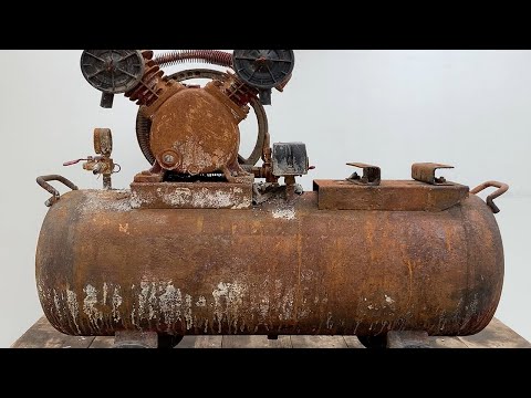 💡 Restoration Of Old Rusty Air Compressor // Restore Complete Classic Air Compressor