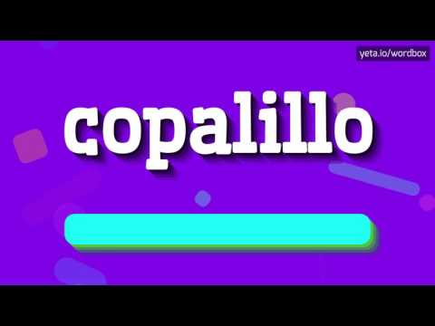 COPALILLO - HOW TO PRONOUNCE IT!?