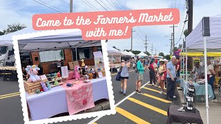 Come sell crochet plushies with me at the Farmers Market! Market vlog & breakdown!!