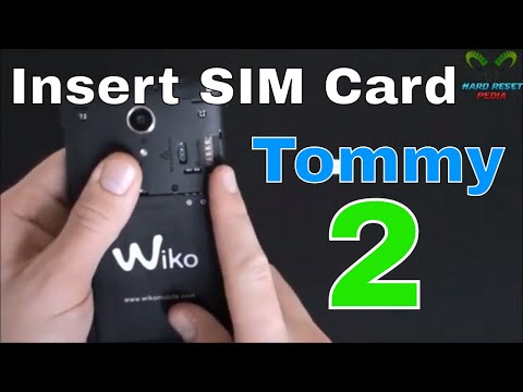 Wiko Tommy 2 Insert The SIM Card