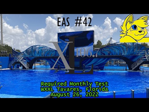 Florida Monthly Test on WXXL Tavares, FL (XL 106.7) (8/26/22) (EAS #42)