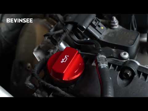 How to install Aluminum Engine Oil Fill Cap for VW Golf Mk7 Passat B8 Audi A3 A4 A6.