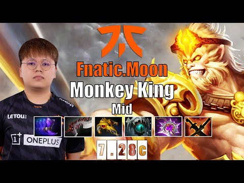 Monkey King Mid | Fnatic.Moon | DOTA 2 SEA SERVER STRONGEST MID | 7.28c Gameplay Highlights