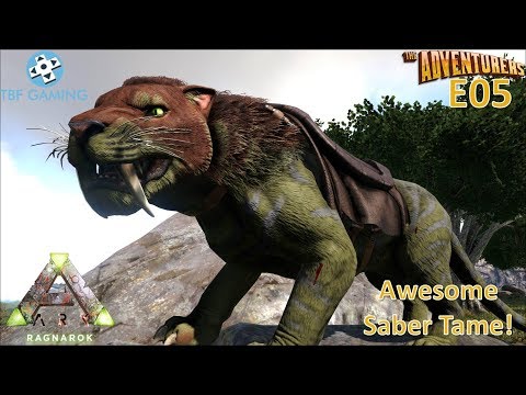 Ark Ragnarok E05 Saber tame!  Ark Survival Evolved Adventurers vs Ragnarok - Ark PVE
