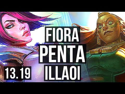 FIORA vs ILLAOI (TOP) | Penta, 14 solo kills, 800K mastery, Dominating | EUW Master | 13.19