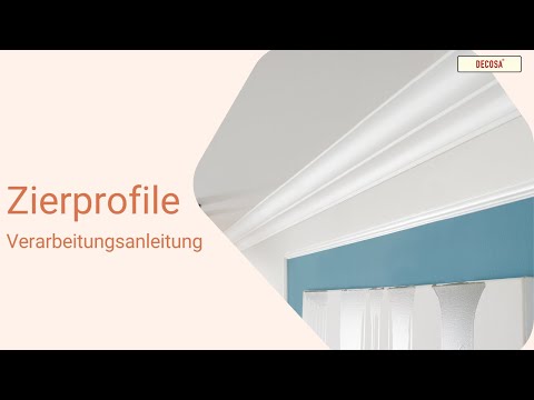 Decosa Zierprofil weiß - Silvana 2x 2m