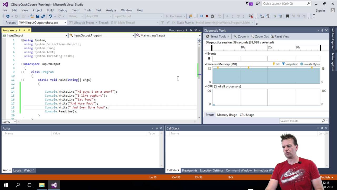How to use console input and output from the Console class