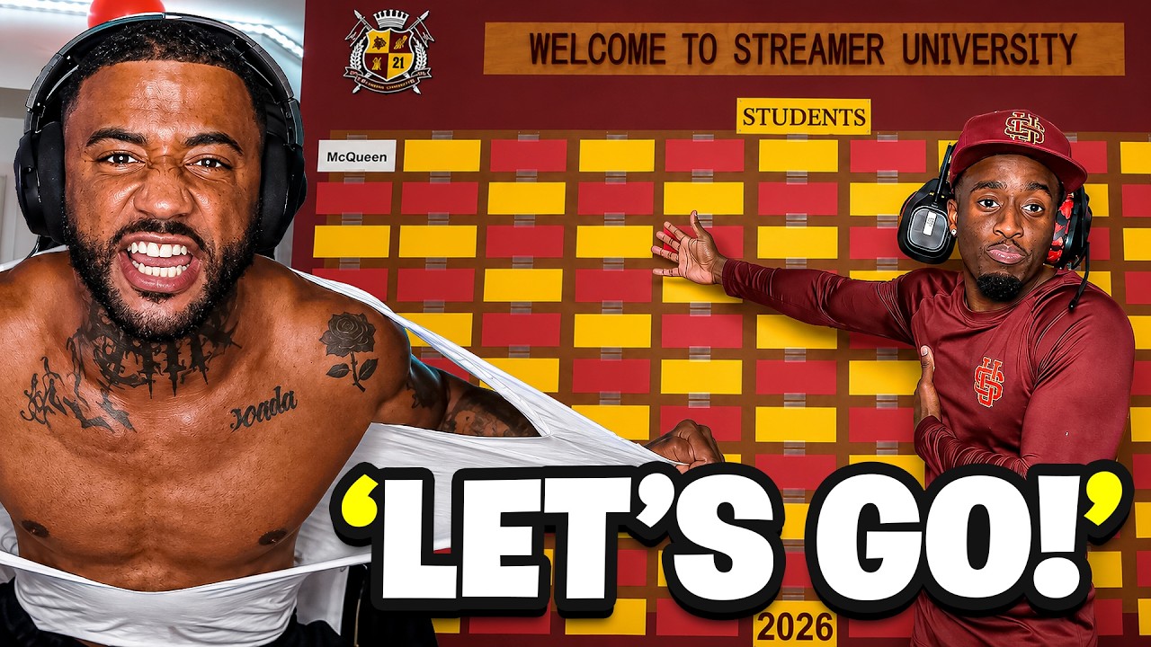 Kai Cenat Officially Accepts McQueen into Streamer University 2026....