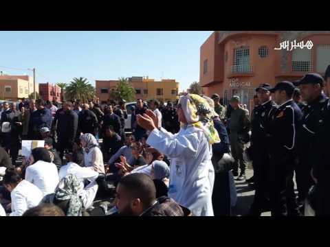 احتجاج ممرضين بالمستشفى الجامعي محمد السادس بمراكش