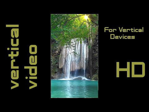 Beautiful Waterfall - Vertical Video - HD Relaxation