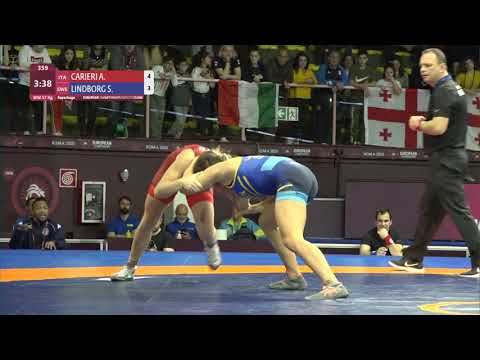 Repechage WW - 57 kg: A. CARIERI (ITA) v. S. LINDBORG (SWE)