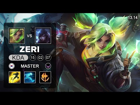 Zeri vs Aphelios ADC - KR Master - Patch 13.14 Season 13