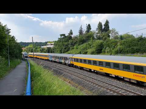 Regiojet RJ 1047 Praha-Split/Rijeka v Praze-Kyjích 11.6.2021