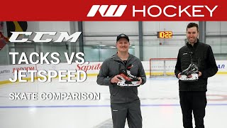 CCM Tacks & JetSpeed Skate Line Comparison // On-Ice Insight