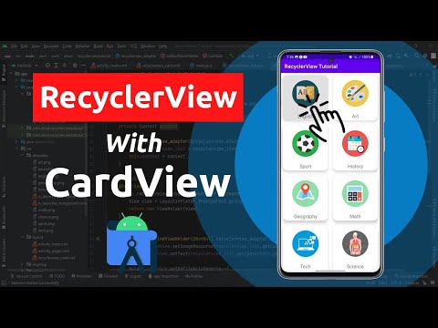 Android RecyclerView with CardView | Creating Adapter + OnItemClickListener - Android Studio