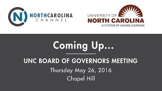 UNC Board of Governors Meeting: Strategic Priorities Discussion