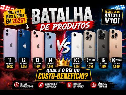 🔥 OS MELHORES CELULARES DE 2026: DO BARATO AO TOP DE LINHA! 🔥