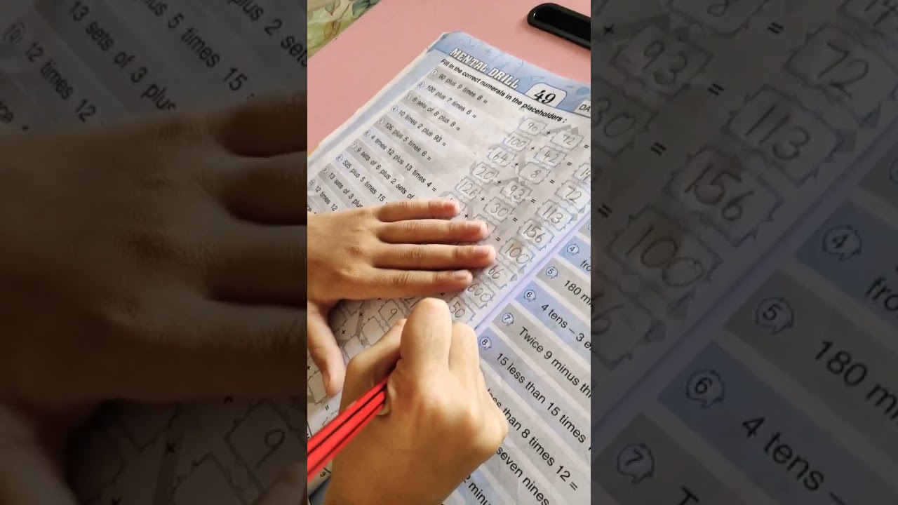 Doing mental maths of class3 #shorts #ytshorts #mentalmaths #class3 #maths #homeschooling #learning