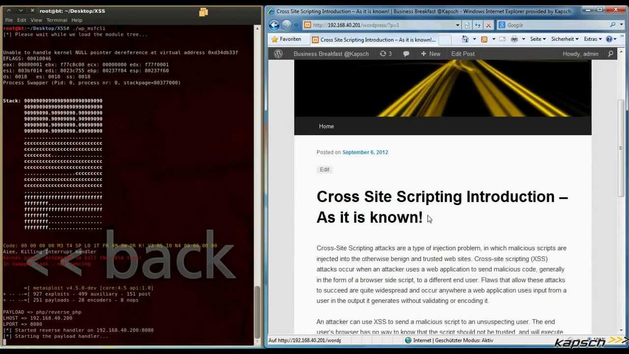 Wordpress JavaScript Malware - XSS to Reverse Shell