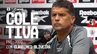 TV Coral - Coletiva pré-jogo com Claudinei Oliveira - Santa Cruz x Itabaiana - Série C 2026
