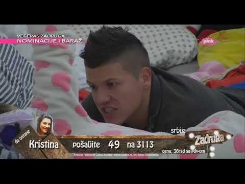 Zadruga - Luna na ivici nervnog sloma, Sloba besni i udara namestaj- 25.11.2017.