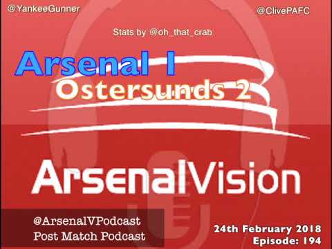Arsenal Vision Post Match Podcast - EP194: Östersunds (h) - A Night To Forget