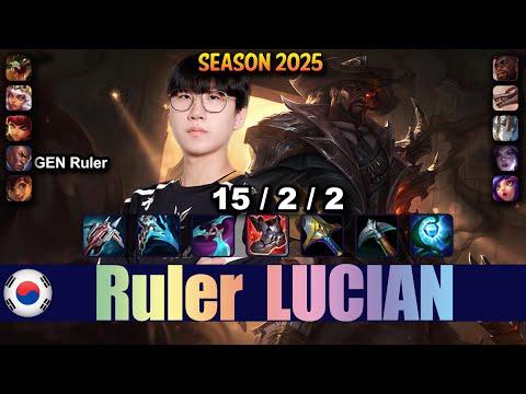 GEN Ruler LUCIAN vs KAI'SA ADC - Patch 25.18 KR Ranked | lolrec