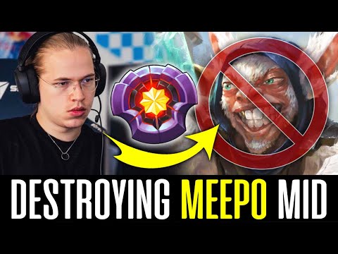 TOPSON 100% Destroyed MEEPO Mid with his SIGNATURE HERO DOTA 2