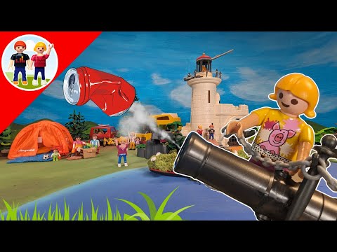 Krokodile beim Zelten | Playmobil Familie Sommer | Kinder | deutsch
