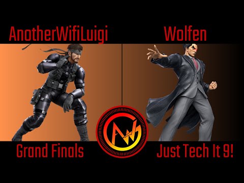 AWG Just Tech It 9 Grand Finals - AnotherWifiLuigi (Snake) Vs Wolfen (Kazuya) Smash Ultimate - SSBU