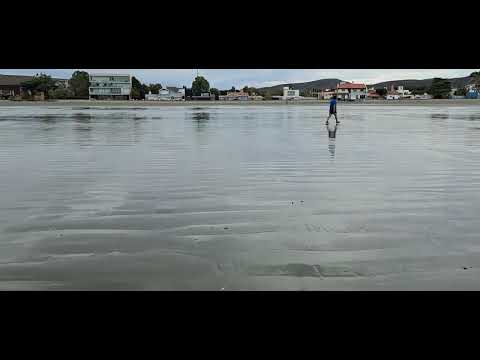 Rada Tilly, Comodoro Rivadavia, Chubut, inmensa playa sin escurrir (22-02-26)