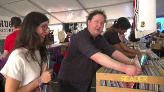 Circulatory System's Will Cullen Hart buys records at Pitchfork Music Festival