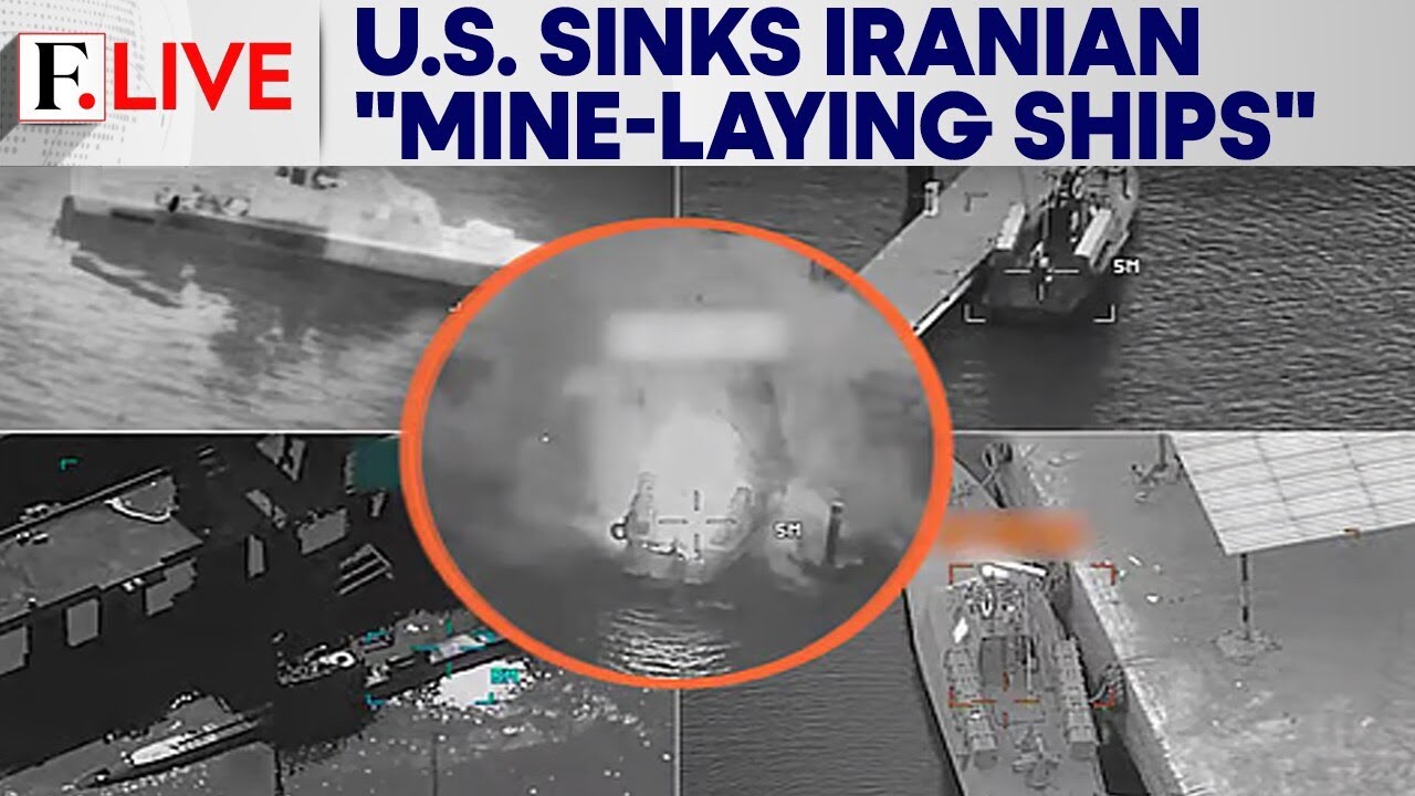 US Targets Iranian "Mine-Laying Boats" Near Hormuz Amid Oil Route Tensions | Firstpost Live | N18G