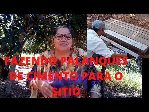 FAZENDO PALANQUES DE CIMENTO PARA O SITIO / Vivendo no sítio