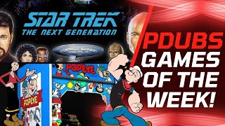 Games Of The Week! Popeye Arcade & Star Trek: TNG Pinball! Play Now! 3/2/24-3/9/24.