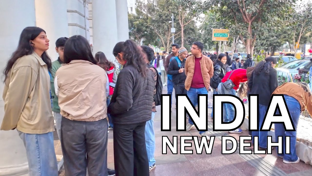 Immersive street-level walking tour through New Delhi (Other 2), India, showcasing authentic urban landscapes, local architecture, and the vibrant atmosphere of the city's neighborhoods