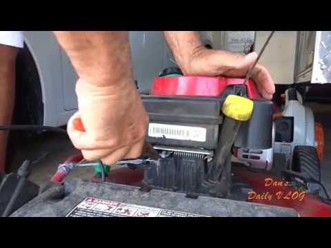 Lawn Service VLOG - How To Replace Control Cable for Troy Bilt TB360 PN 94605107A