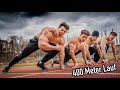 Bodybuilder beim 400 Meter Lauf!🏃