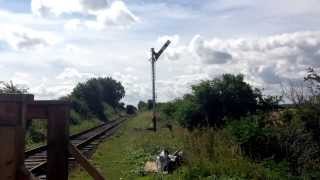 preview picture of video 'Arriving North Thoresby, Lincolnshire Wolds Railway'