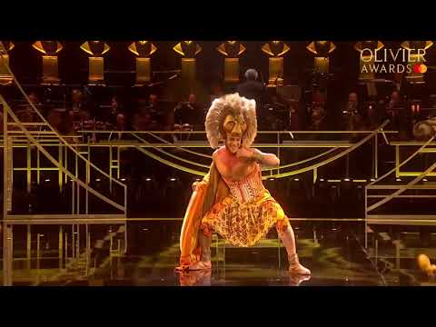 Disney's The Lion King performance at the Olivier Awards 2019 with Mastercard