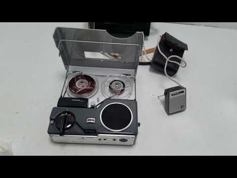 vintage Apolex Imperial portable reel to reel tape recorder as is SOLD